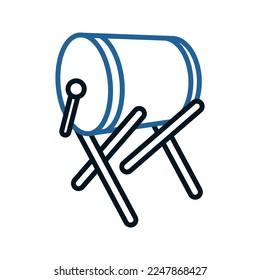 Drum icon. sign for mobile concept and web design. vector illustration