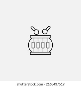 Drum icon sign vector,Symbol, logo illustration for web and mobile