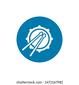 Drum icon. Simple illustration of drum vector icon for web