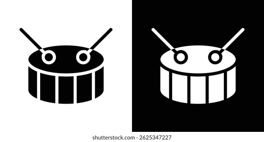 Drum icon simple line vector. Symbol, logo.
