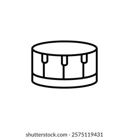 drum icon Simple outline illustration