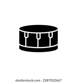 drum icon Simple thin line logo