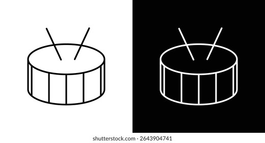 Drum icon symbol concept for graphic design, Website, UI. EPS