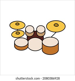 Drum Icon Symbol On white Background. Vector illustration Barrel Element In Trendy Style. eps 10