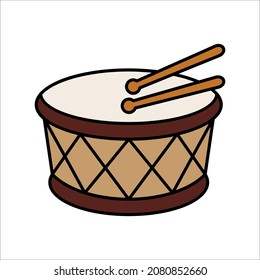 Drum Icon Symbol On white Background. Vector illustration Barrel Element In Trendy Style. eps 10