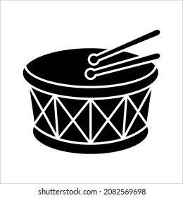 Drum Icon Symbol On white Background. Vector illustration Barrel Element In Trendy Style. eps 10