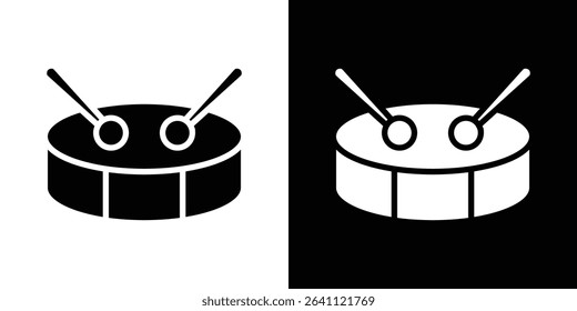 Drum icon symbols. Vector illustration.