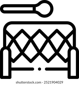 drum icon. Thin Linear Style Design Isolated On White Background
