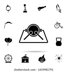 drum icon. Universal set of circus for website design and development, app development