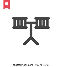 drum icon vector