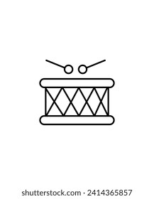 drum icon, vector best line icon.