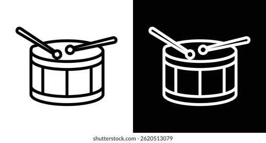 Drum icon vector, illustration logo template in trendy style