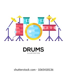 Drum  icon vector. Drum sign on white background. Drum icon for web and app