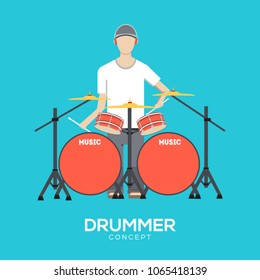 Drum icon vector. Drum sign on white background. Drum icon for web and app