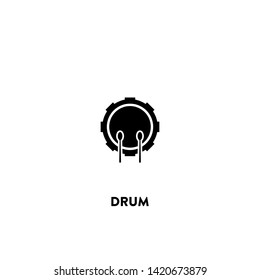 drum icon vector. drum sign on white background. drum icon for web and app