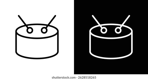 Drum icon vector for web, computer and mobile apps