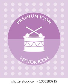 Drum Icon for Web, Applications, Software & Graphic Designs.