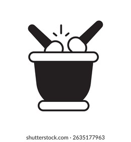 drum icon with white background vector stock illustration