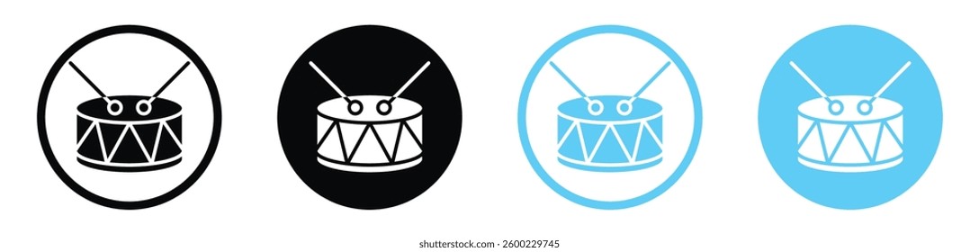 Drum icons design. vector icons for ui designs