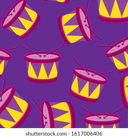 Drum instrument background, design, Music sound melody song musical art and composition theme Vector illustration