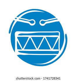 diseño de ilustraciones vectoriales del estilo de bloques de instrumentos de tambor