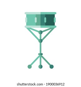 drum instrument design, Music sound melody and song theme Vector illustration