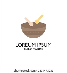 Drum, Instrument, Irish, Parade Business Logo Template. Flat Color