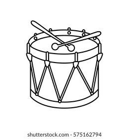 drum instrument isolated icon