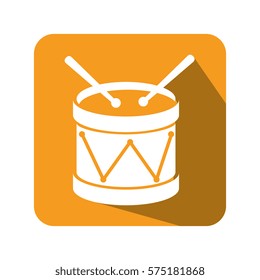 drum instrument isolated icon