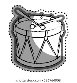 drum instrument isolated icon
