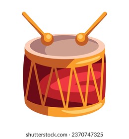 drum instrument music illustration isolated