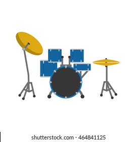 drum instrument music sound icon. Isolated and flat illustration. Vector graphic