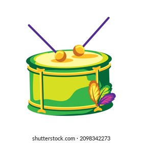 drum instrument and sticks icon