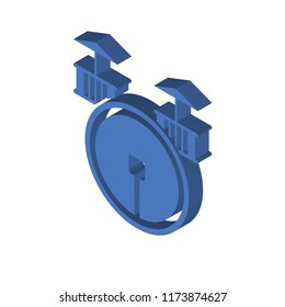 Drum isometric left top view 3D icon