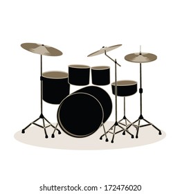 Drum kit isolated