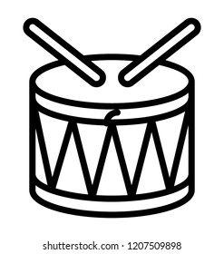 A drum kit for making music 
