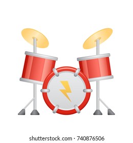 Drum Kit -  of the Realistic Icons Collection . A professional, realistic, pixel aligned icon.