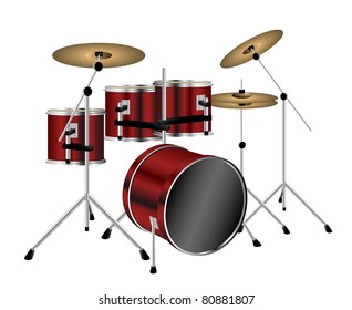 Drum kit set eps10