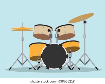  drum kit symbol  (drums, instruments, musical) 