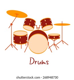 Drum kit vector 