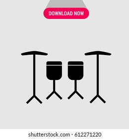 Drum Kit Vector Icon