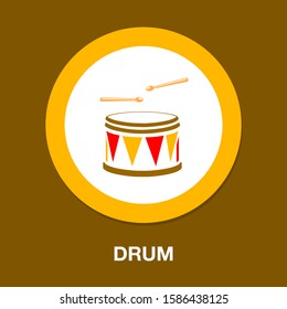 Drum kit vector icon. filled flat sign for mobile concept and web design. Drum set flat icon