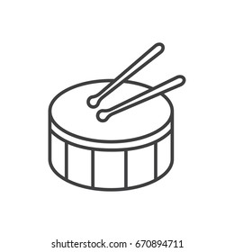 Drum line icon.