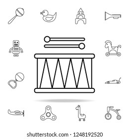 drum line icon. toys icons universal set for web and mobile