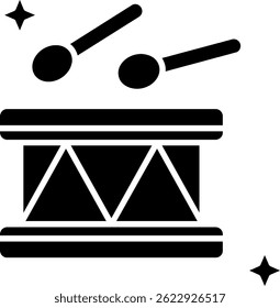 Drum Line vector Icon Design