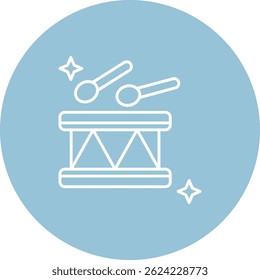 Drum Line vector Icon Design