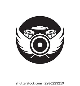 Drum logo images illustration design