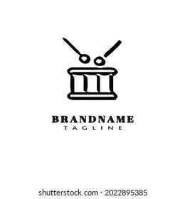 drum logo template icon design modern vector illustration