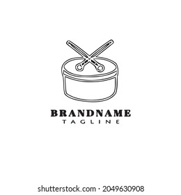 diseño de icono de plantilla de logotipo de tambor ilustración vectorial moderna