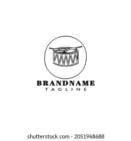 drum logo template icon design modern vector illustration